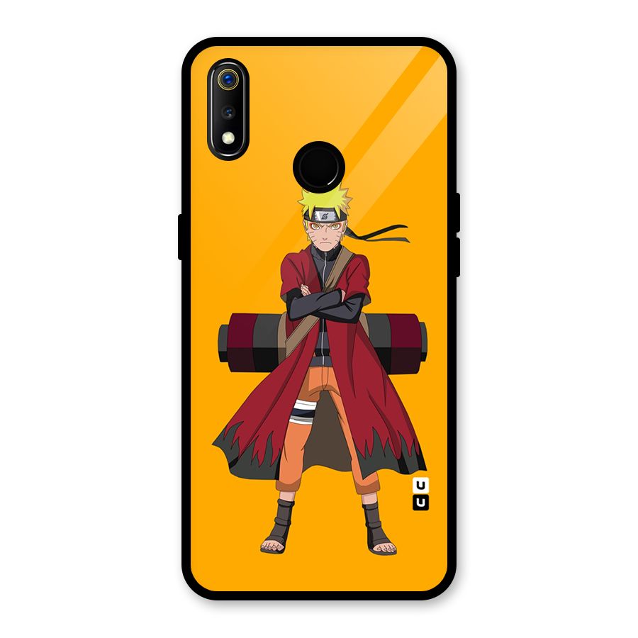 Naruto Uzumaki Art Glass Back Case for Realme 3