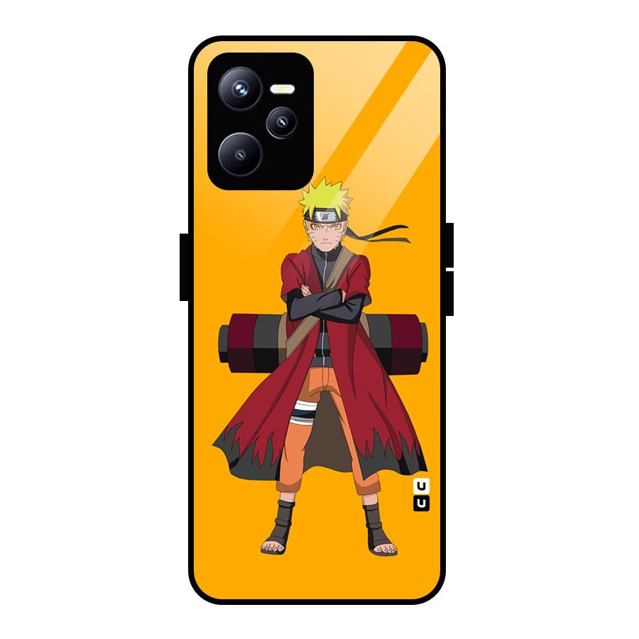 Naruto Uzumaki Art Glass Back Case for Realme C35