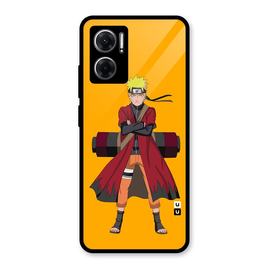 Naruto Uzumaki Art Glass Back Case for Redmi 11 Prime 5G