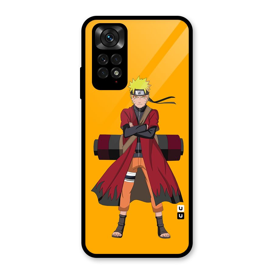 Naruto Uzumaki Art Glass Back Case for Redmi Note 11S