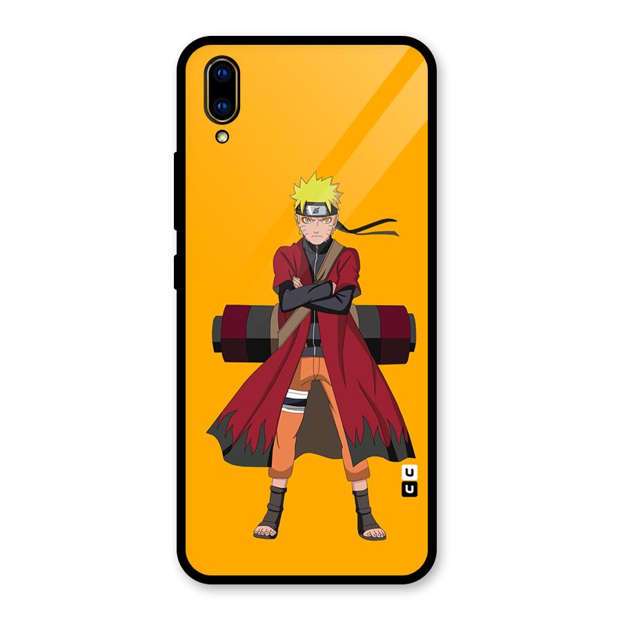 Naruto Uzumaki Art Glass Back Case for Vivo V11 Pro