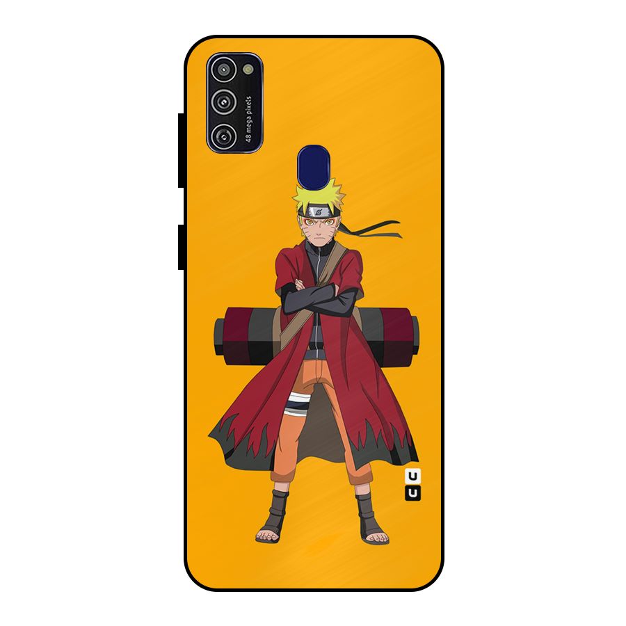 Naruto Uzumaki Art Metal Back Case for Galaxy M21