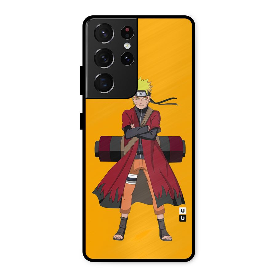 Naruto Uzumaki Art Metal Back Case for Galaxy S21 Ultra 5G