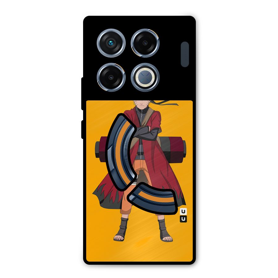 Naruto Uzumaki Art Metal Back Case for Infinix GT 20 Pro