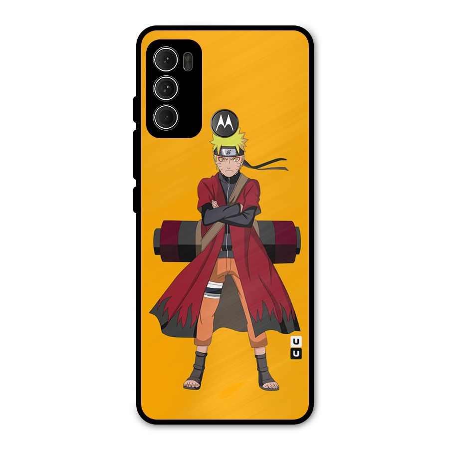 Naruto Uzumaki Art Metal Back Case for Moto G60