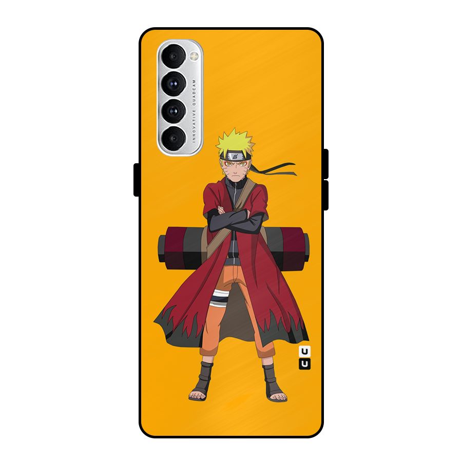 Naruto Uzumaki Art Metal Back Case for Oppo Reno4 Pro