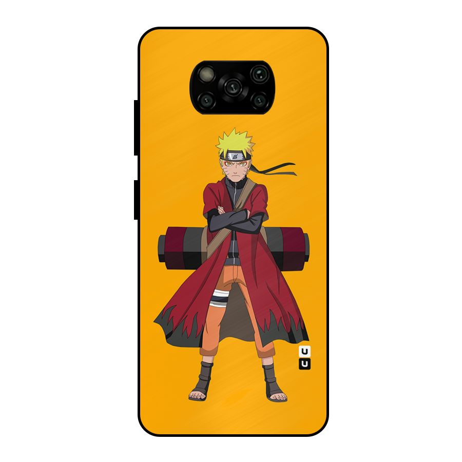 Naruto Uzumaki Art Metal Back Case for Poco X3