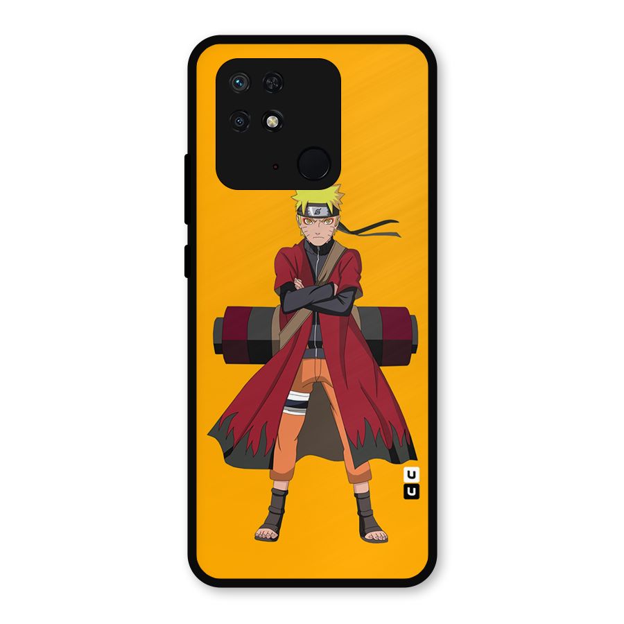 Naruto Uzumaki Art Metal Back Case for Redmi 10