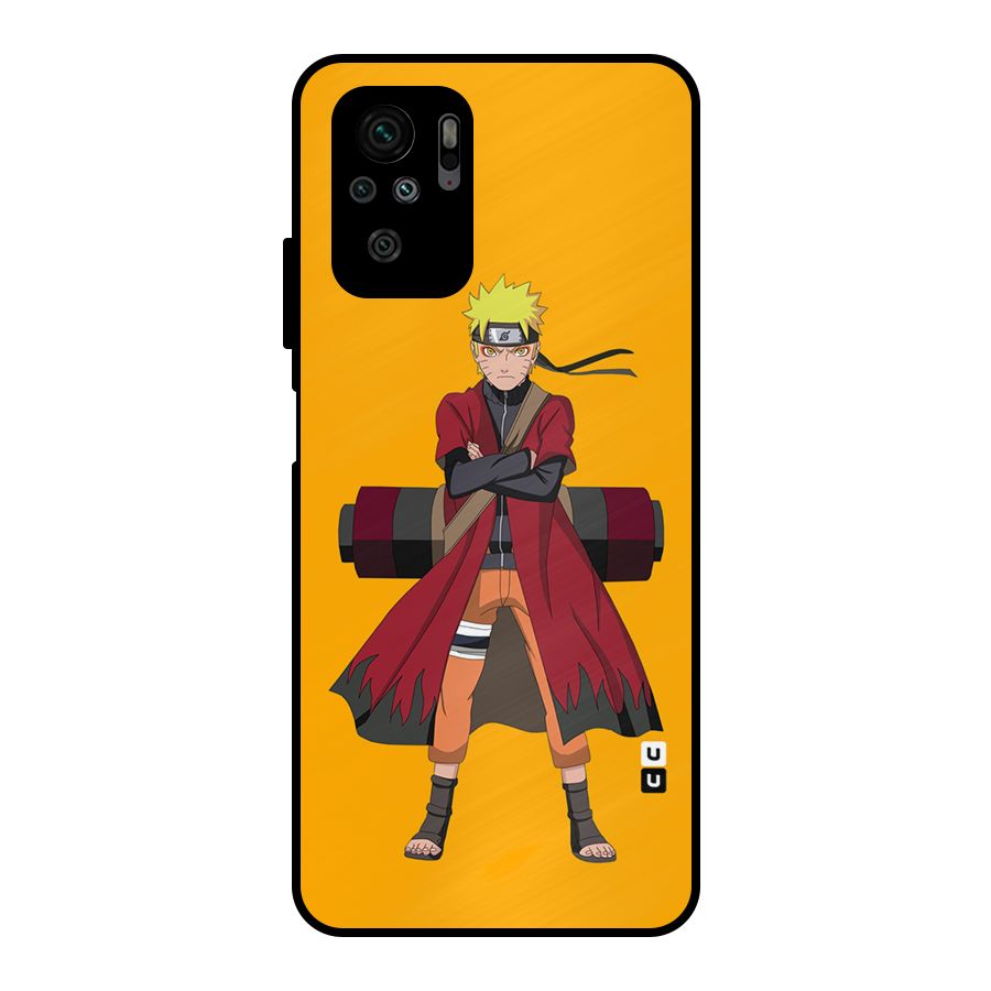 Naruto Uzumaki Art Metal Back Case for Redmi Note 10S