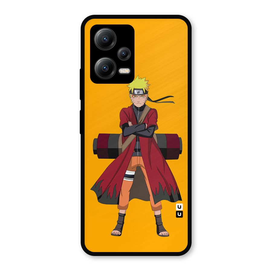 Naruto Uzumaki Art Metal Back Case for Redmi Note 12 5G