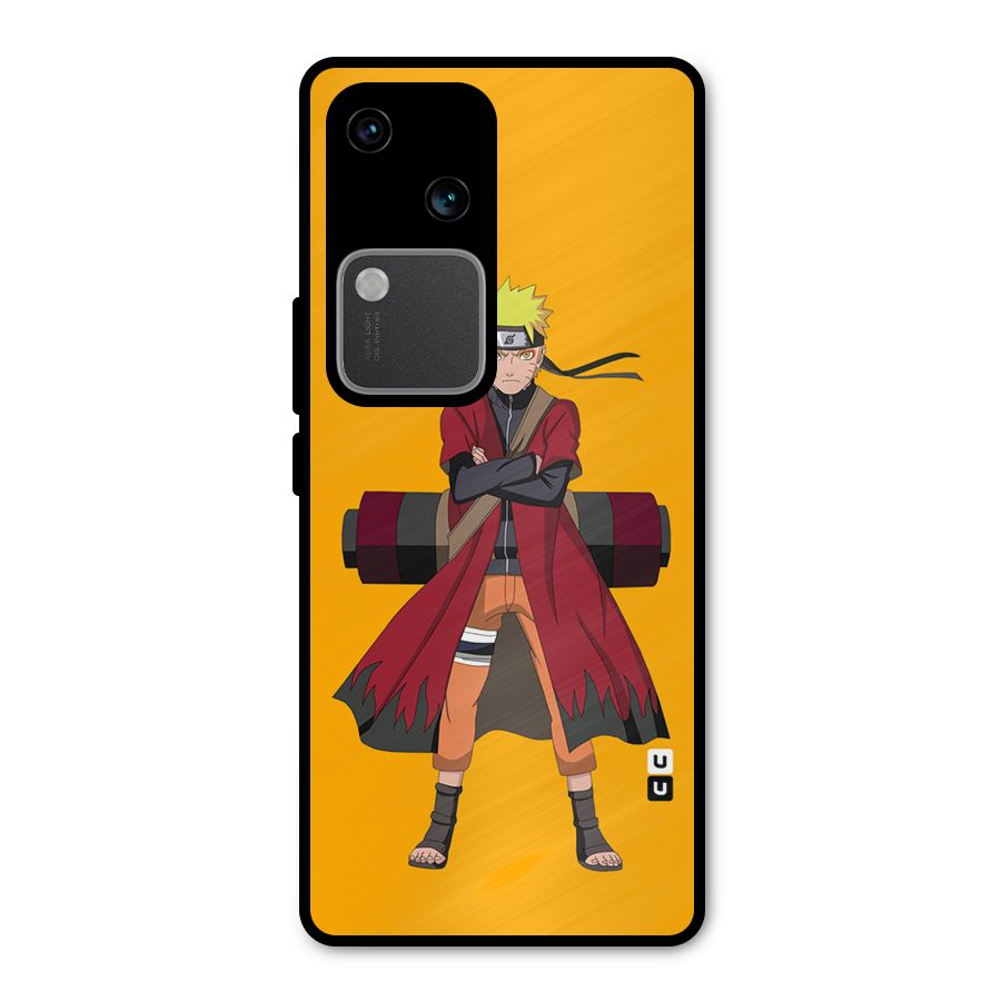 Naruto Uzumaki Art Metal Back Case for Vivo V30 Pro