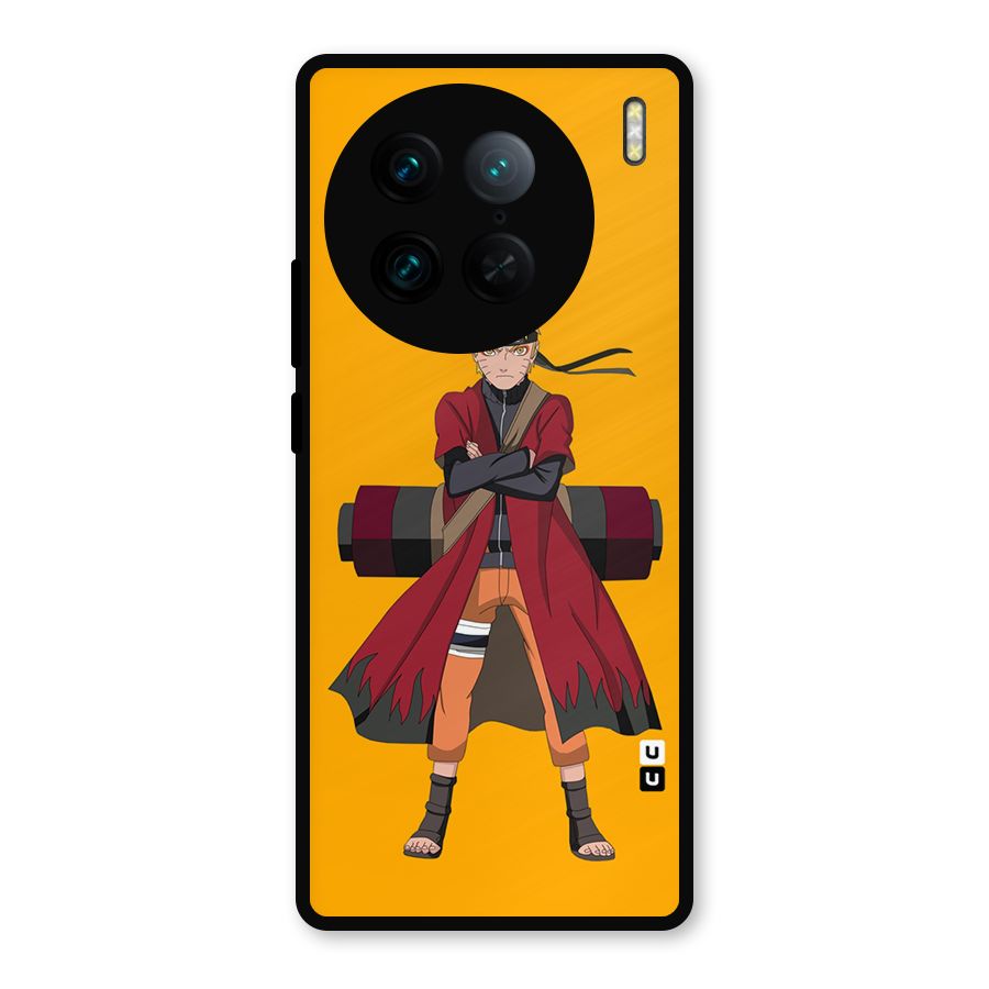 Naruto Uzumaki Art Metal Back Case for Vivo X90 Pro