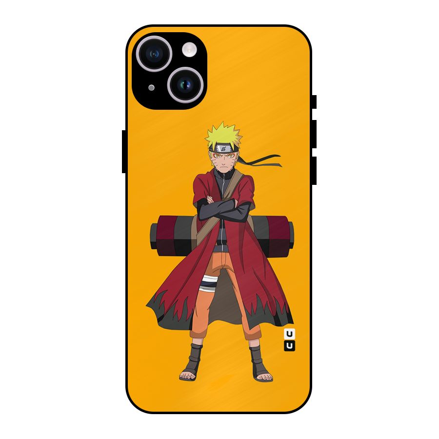 Naruto Uzumaki Art Metal Back Case for iPhone 14 Plus