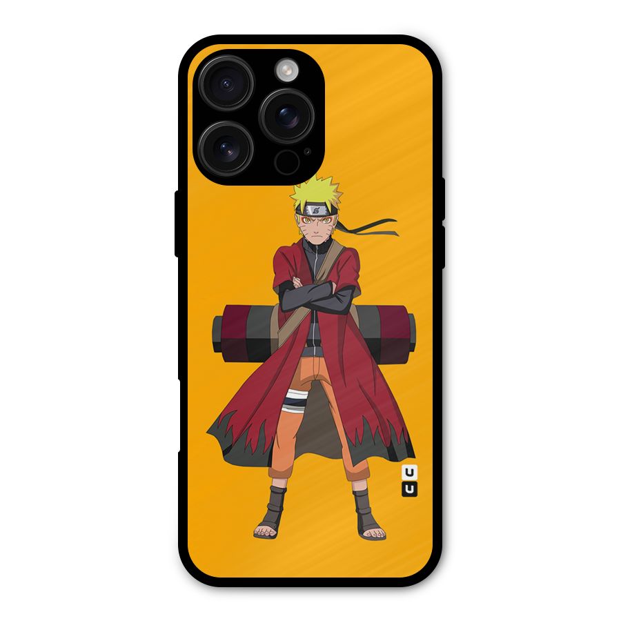 Naruto Uzumaki Art Metal Back Case for iPhone 16 Pro Max