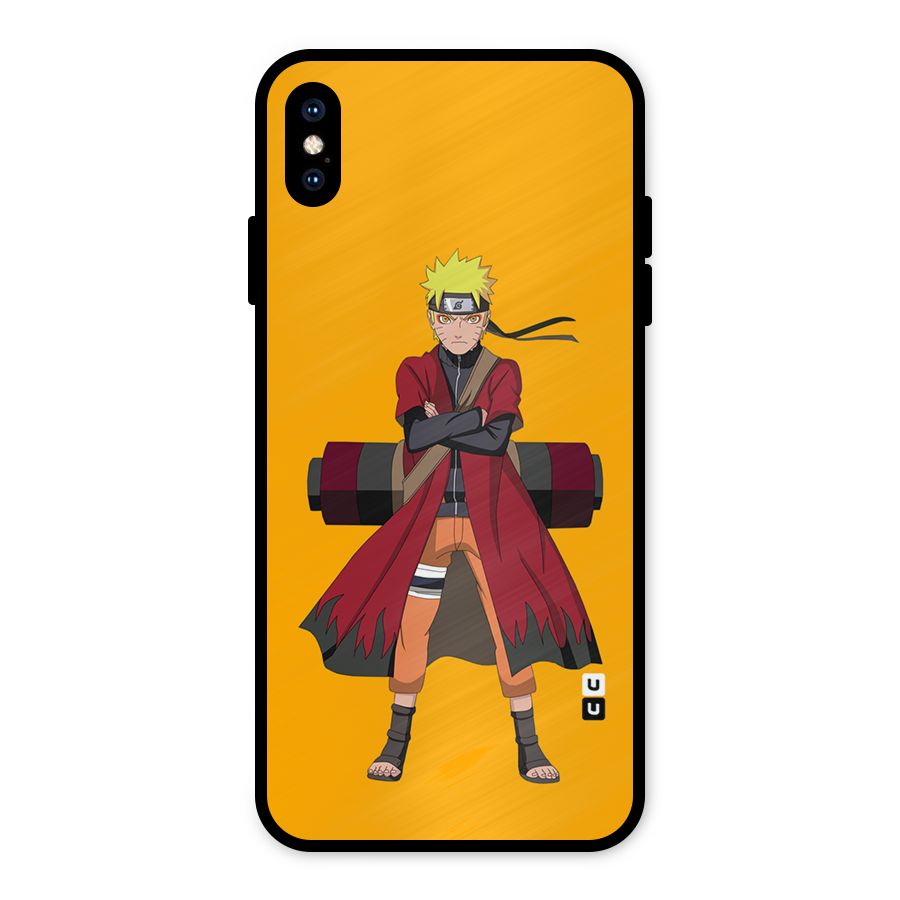 Naruto Uzumaki Art Metal Back Case for iPhone XS Max