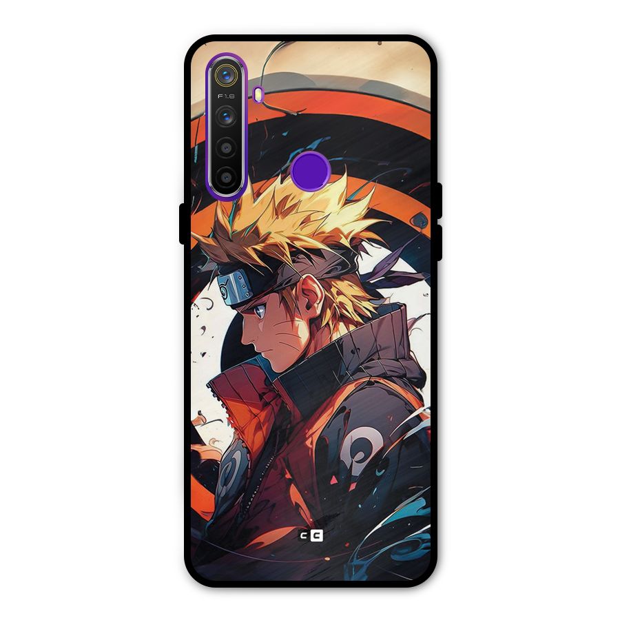 Naruto Uzumaki Combat Glass Back Case for Realme 5s