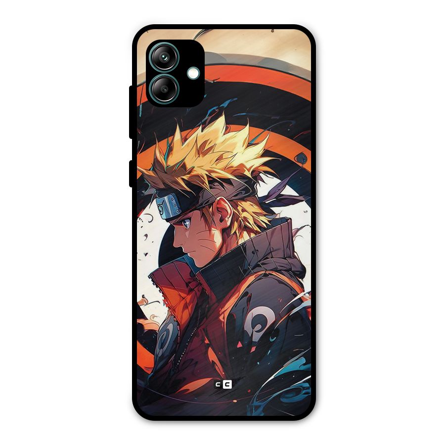 Naruto Uzumaki Combat Metal Back Case for Galaxy A04