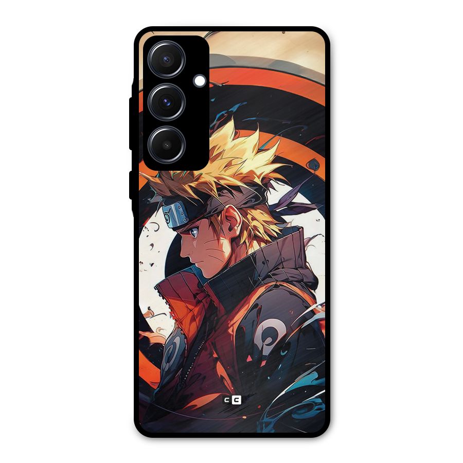 Naruto Uzumaki Combat Metal Back Case for Galaxy A55
