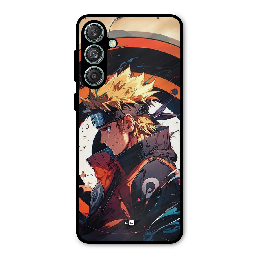 Naruto Uzumaki Combat Metal Back Case for Galaxy M55 5G