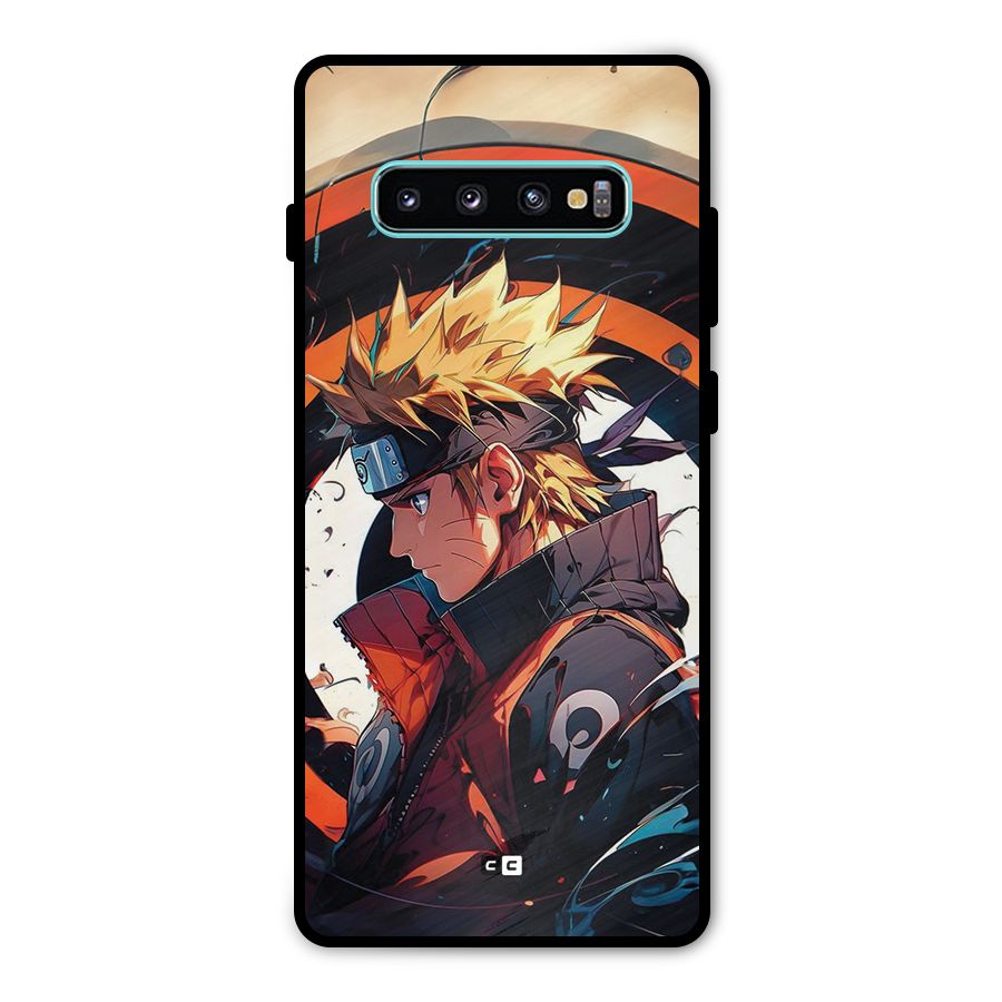 Naruto Uzumaki Combat Metal Back Case for Galaxy S10 Plus