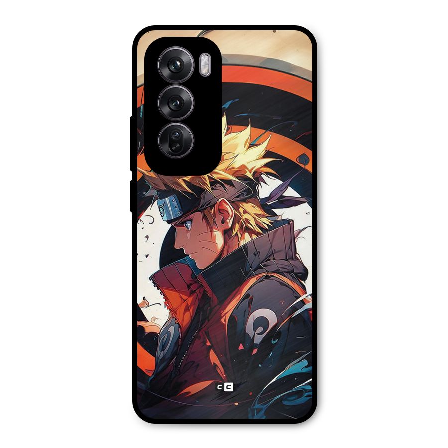 Naruto Uzumaki Combat Metal Back Case for Oppo Reno12 Pro