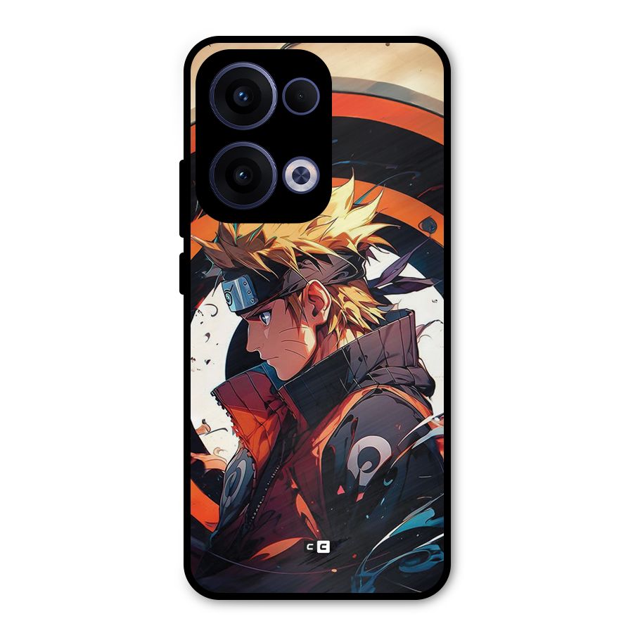 Naruto Uzumaki Combat Metal Back Case for Oppo Reno13