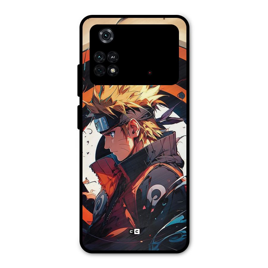 Naruto Uzumaki Combat Metal Back Case for Poco M4 Pro 4G