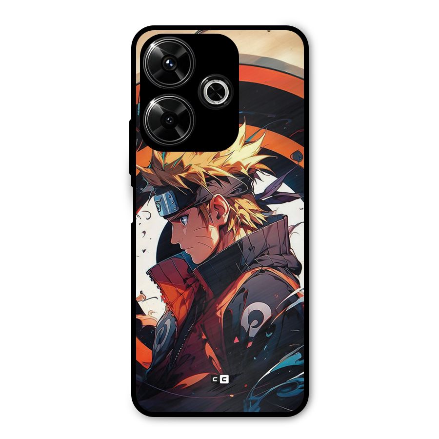 Naruto Uzumaki Combat Metal Back Case for Poco M6 Plus