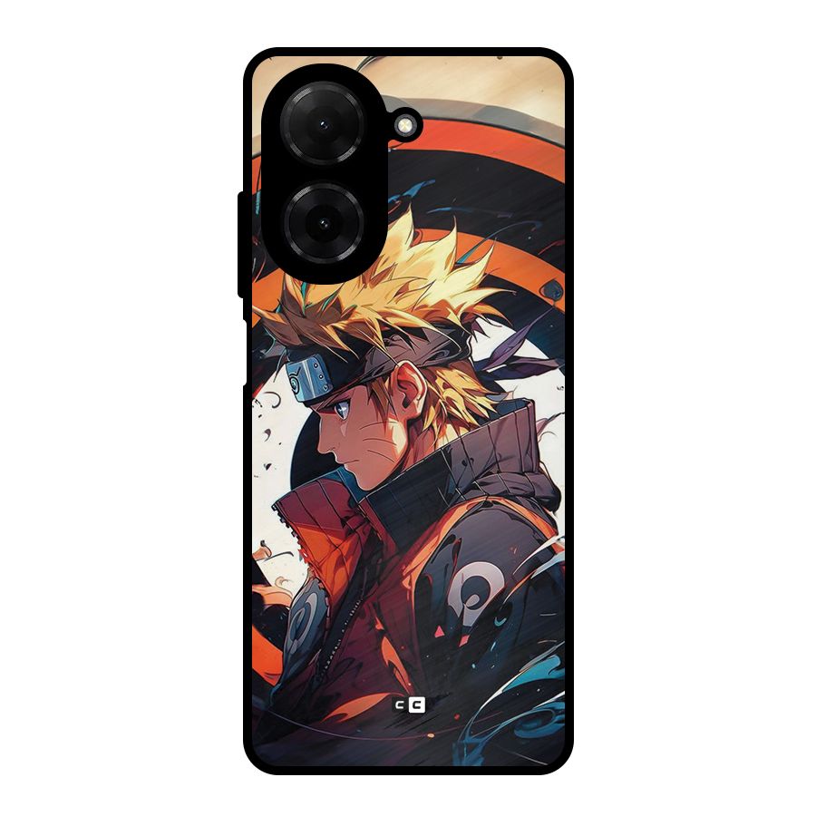 Naruto Uzumaki Combat Metal Back Case for Redmi A5 4G