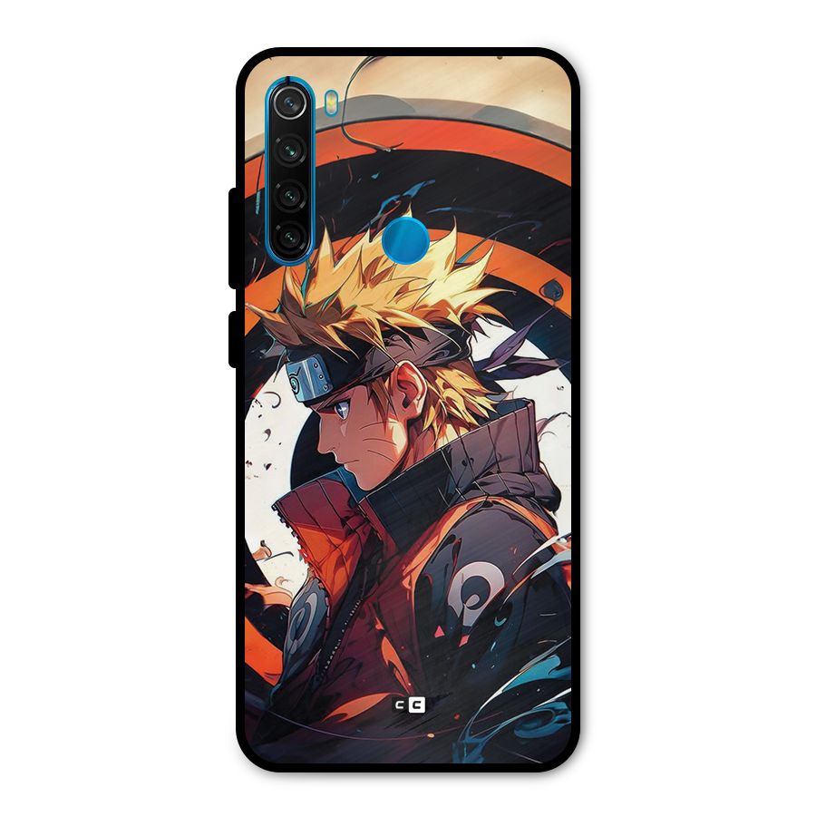 Naruto Uzumaki Combat Metal Back Case for Redmi Note 8