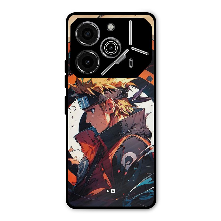 Naruto Uzumaki Combat Metal Back Case for Tecno Pova 6 Pro