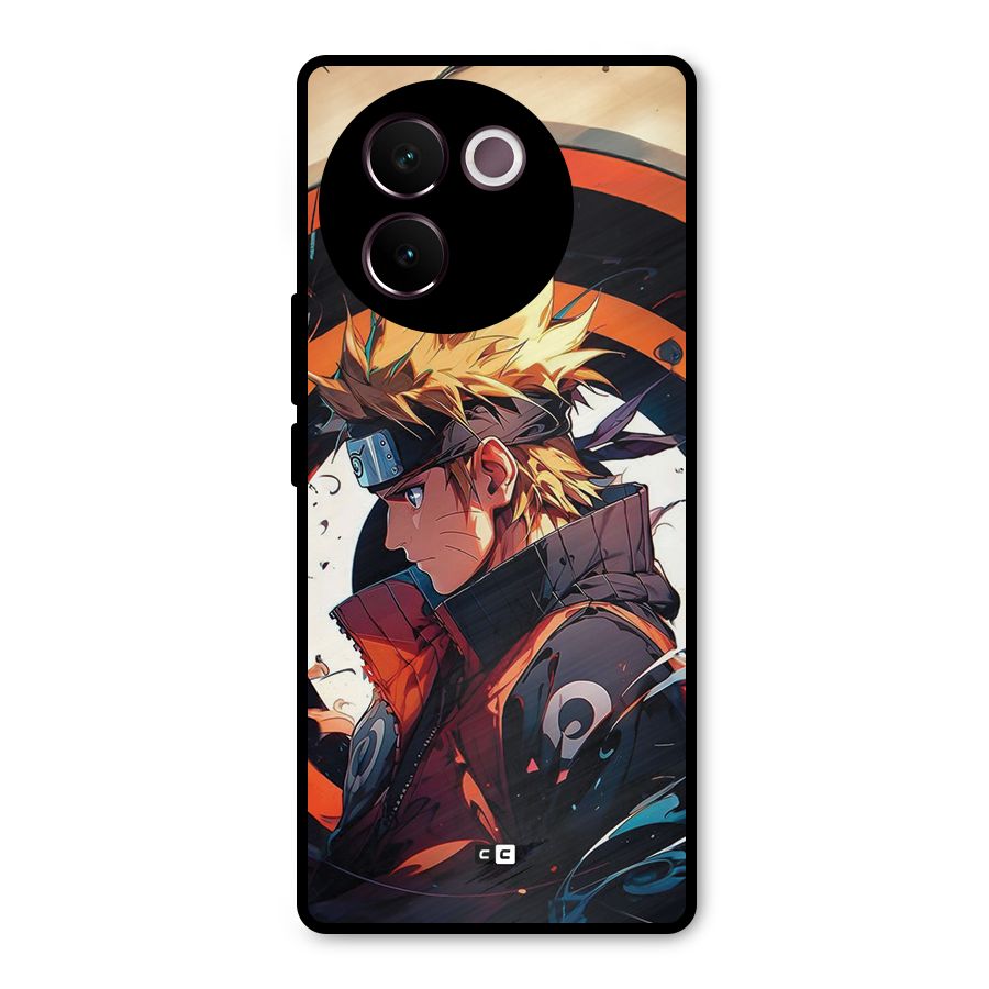 Naruto Uzumaki Combat Metal Back Case for Vivo V30e