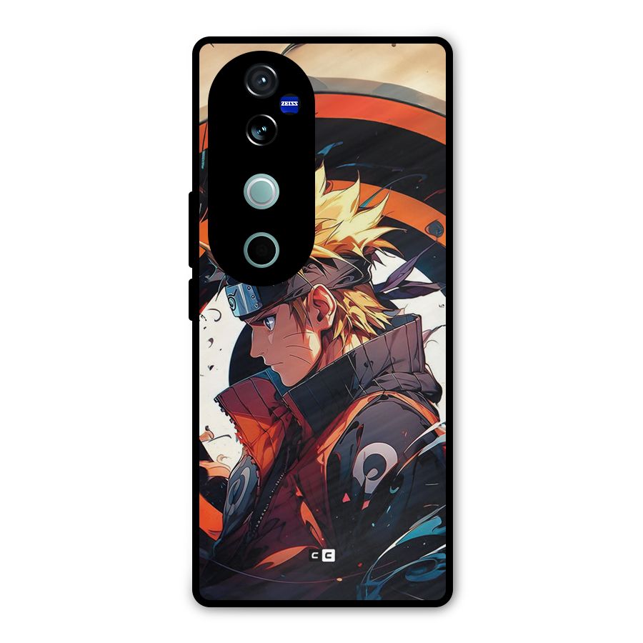 Naruto Uzumaki Combat Metal Back Case for Vivo V40