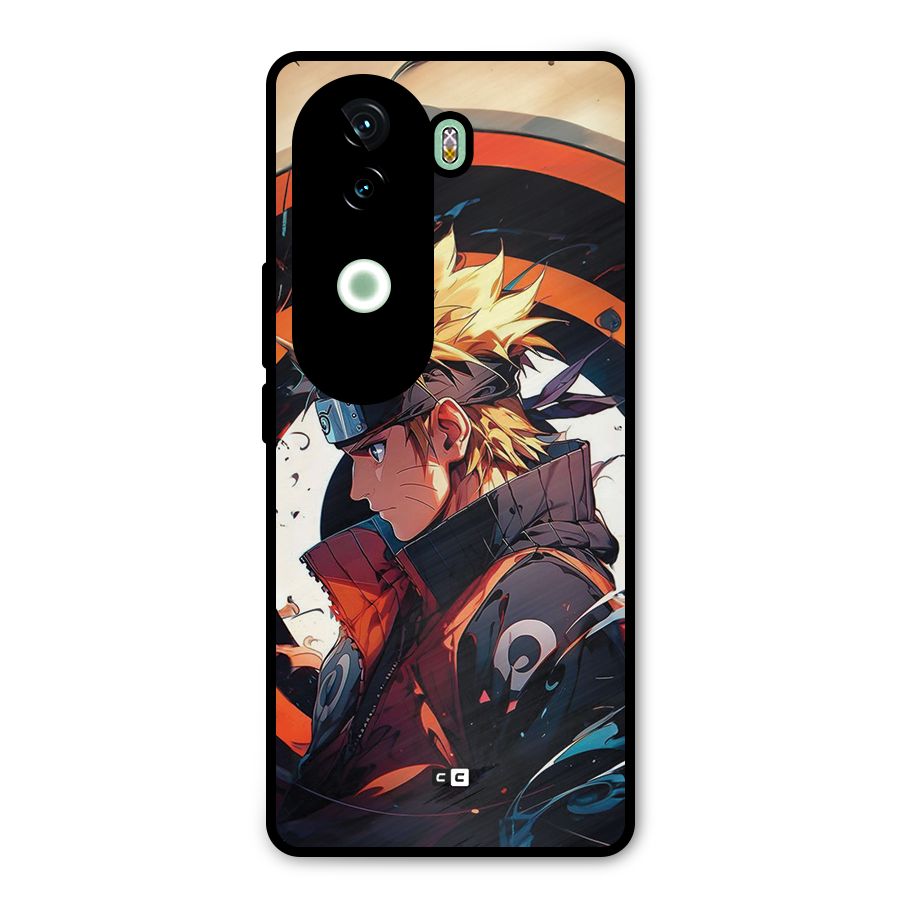 Naruto Uzumaki Combat Metal Back Case for Vivo V40e