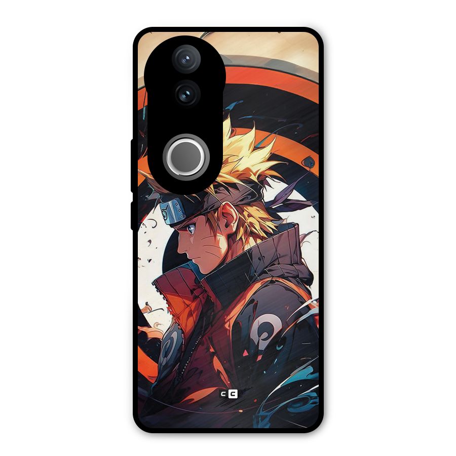 Naruto Uzumaki Combat Metal Back Case for Vivo V50