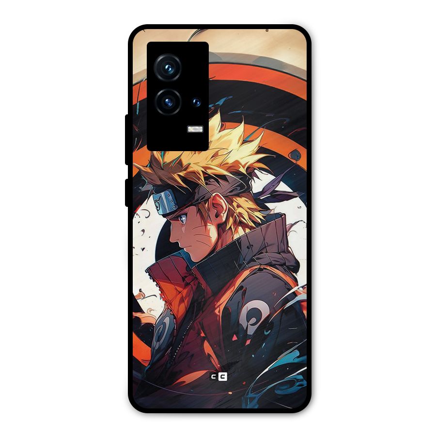 Naruto Uzumaki Combat Metal Back Case for iQOO 9 5G