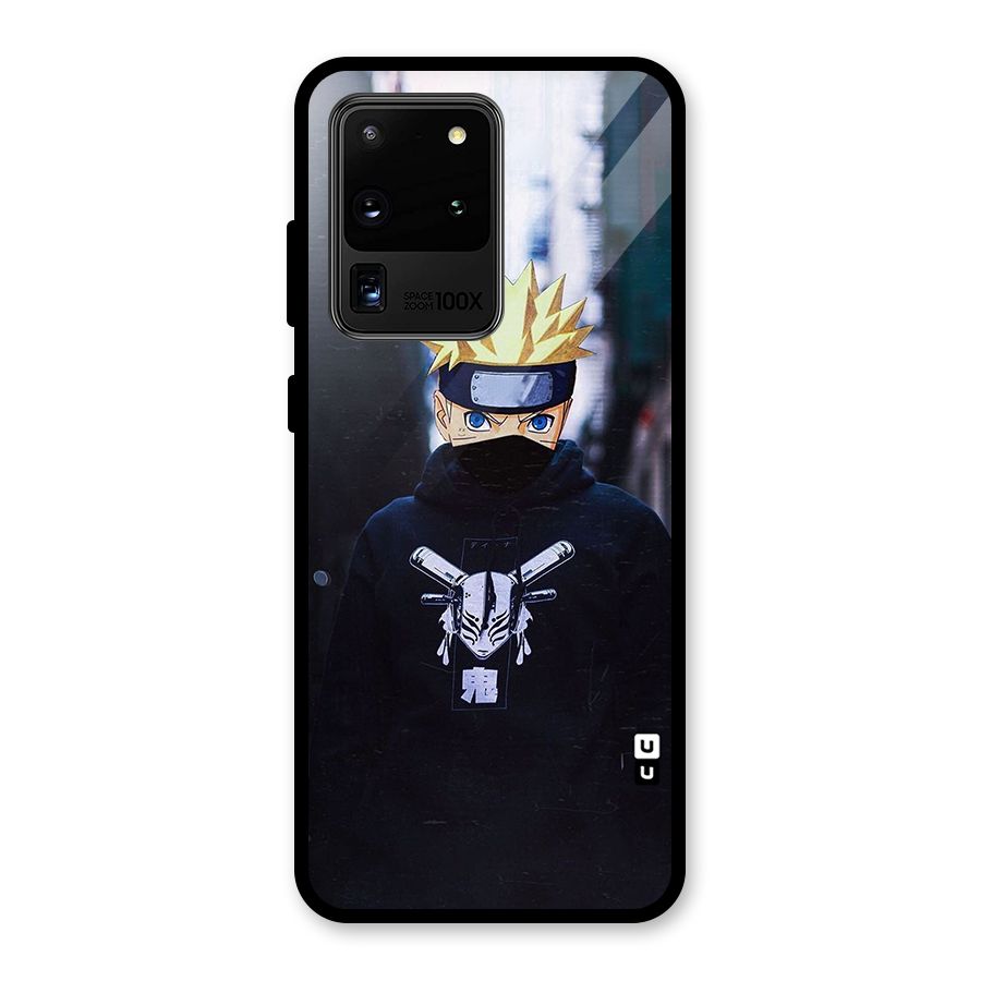 Naruto Uzumaki Cool Anime Glass Back Case for Galaxy S20 Ultra