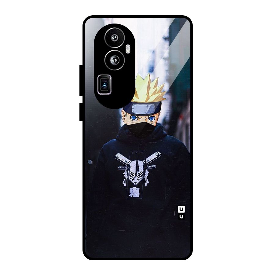 Naruto Uzumaki Cool Anime Glass Back Case for Oppo Reno10 Pro Plus