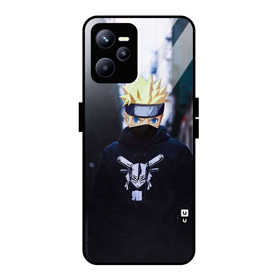 Naruto Uzumaki Cool Anime Glass Back Case for Realme C35
