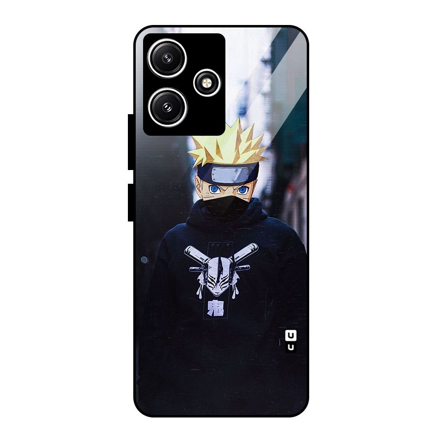 Naruto Uzumaki Cool Anime Glass Back Case for Redmi 12 5G