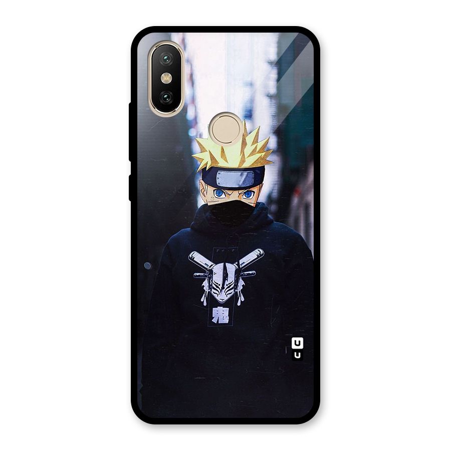 Naruto Uzumaki Cool Anime Glass Back Case for Redmi A2