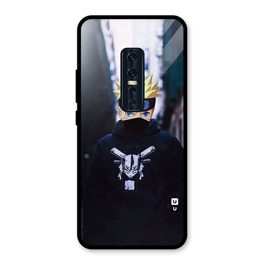 Naruto Uzumaki Cool Anime Glass Back Case for Vivo V17 Pro