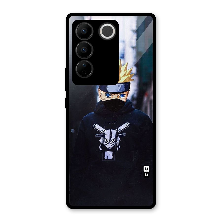 Naruto Uzumaki Cool Anime Glass Back Case for Vivo V27