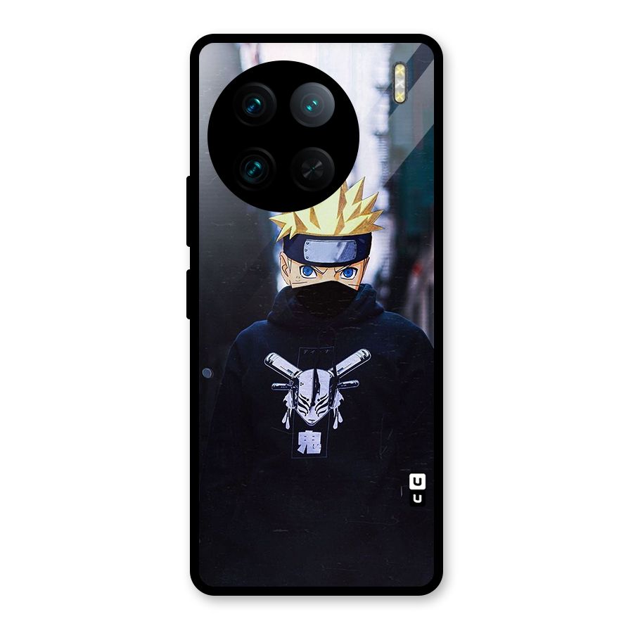 Naruto Uzumaki Cool Anime Glass Back Case for Vivo X90 Pro