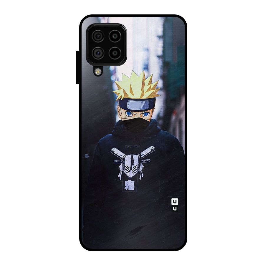 Naruto Uzumaki Cool Anime Metal Back Case for Galaxy A22 4G