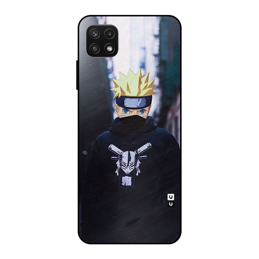 Naruto Uzumaki Cool Anime Metal Back Case for Galaxy A22 5G