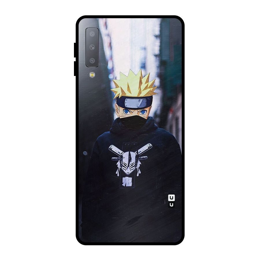 Naruto Uzumaki Cool Anime Metal Back Case for Galaxy A7 (2018)