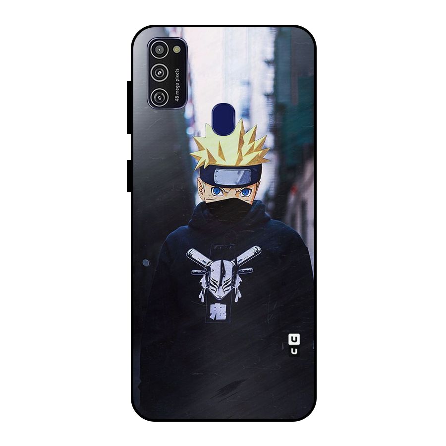 Naruto Uzumaki Cool Anime Metal Back Case for Galaxy M21