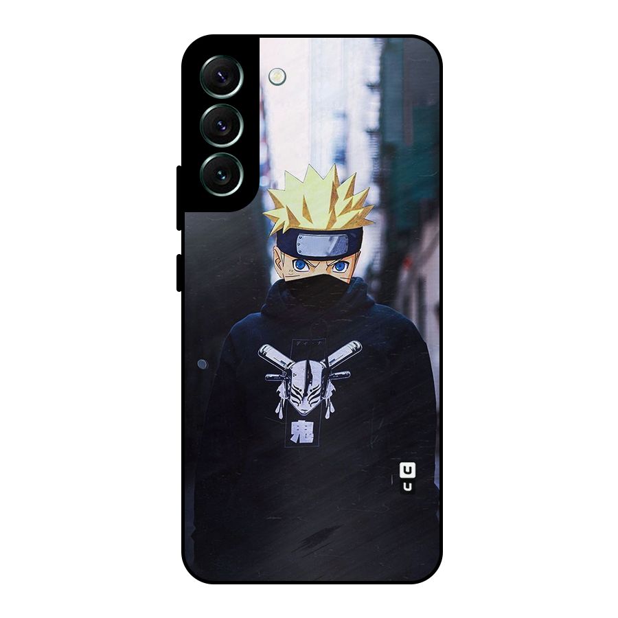 Naruto Uzumaki Cool Anime Metal Back Case for Galaxy S22 Plus 5G