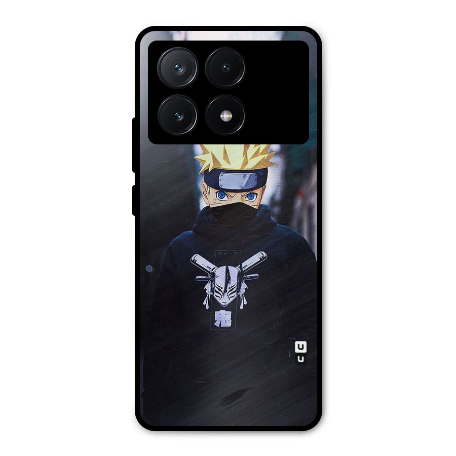 Naruto Uzumaki Cool Anime Metal Back Case for Poco X6 Pro